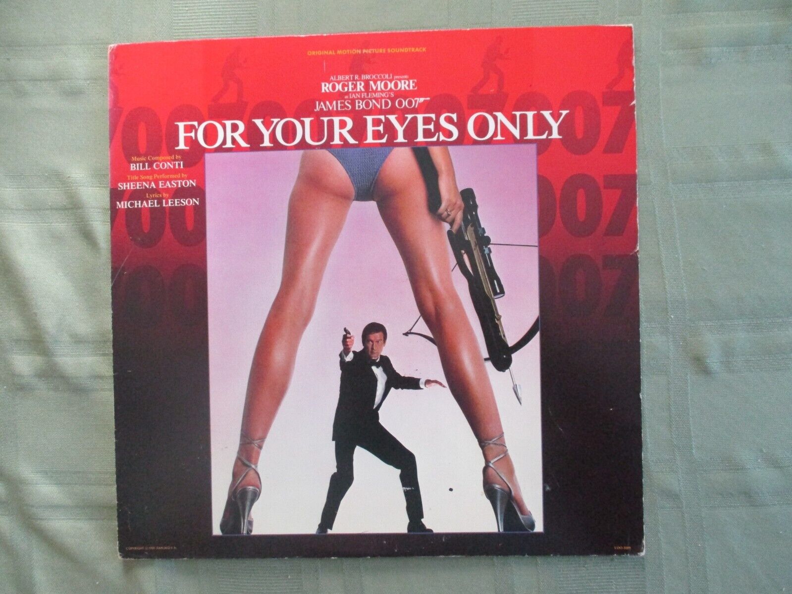 For Your Eyes Only 33 LP 1981 Liberty LOO-1109 Motion Picture Soundtrack