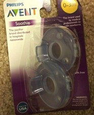 Philips Avent Soothie 0-3m Pacifiers 2 in Package
