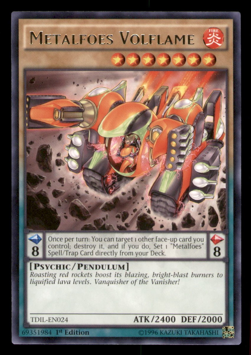 yugioh metalfoes cards Yu-Gi-Oh!! - Fusion (TDIL-EN061) - The Dark Illusion - 1st Edition Mint / near mint condition trading card Yugioh The Dark Illusion Metalfoes