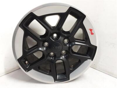 Jeep JL Wrangler Rubicon U Spoke Black w Machined Lip Wheel 17 2018-2021 152283