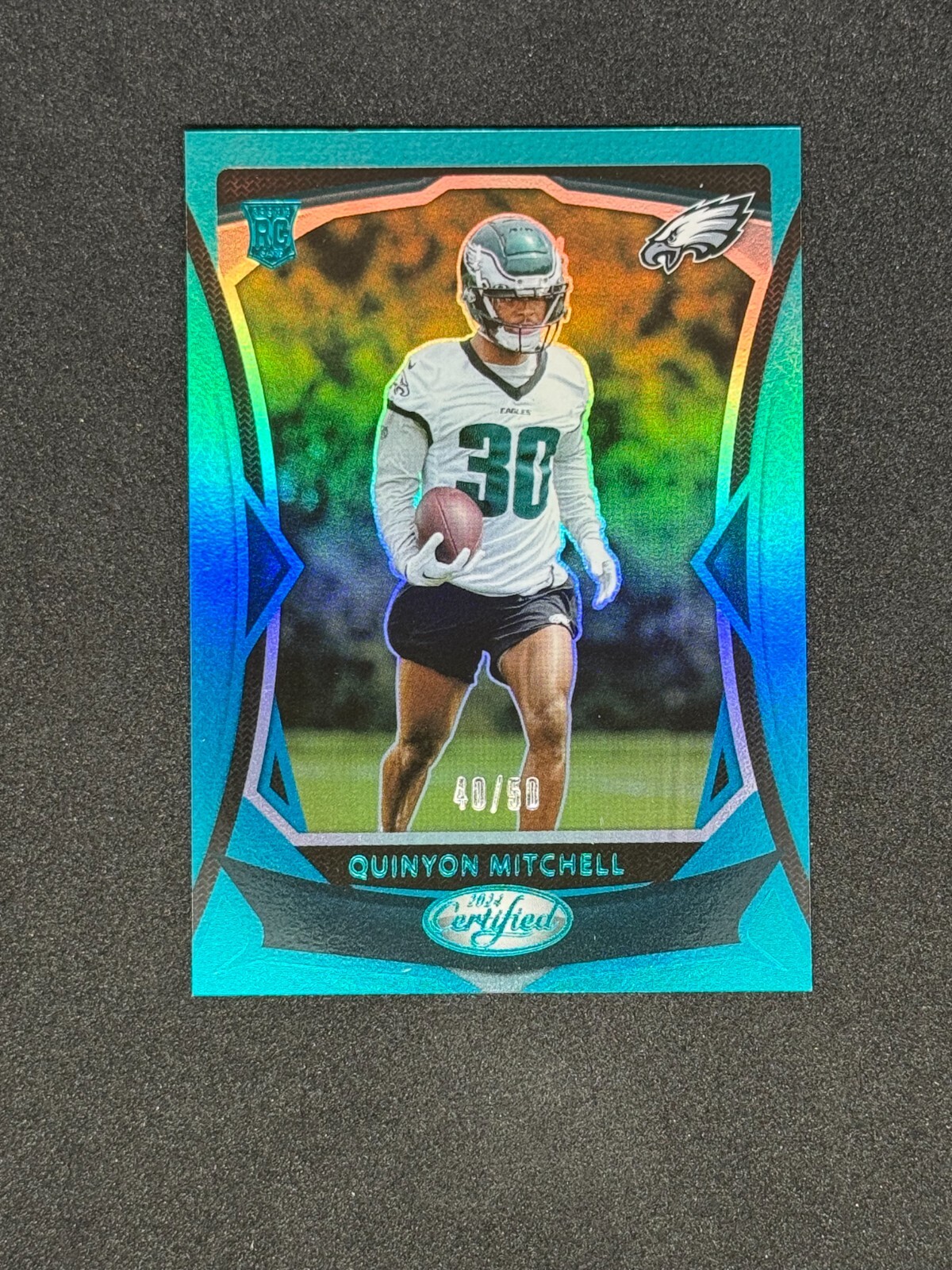 2024 Panini Certified Quinyon Mitchell #116 /50 TEAL MIRROR RC ROOKIE