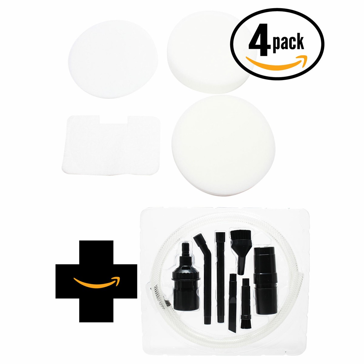 K.I. 4 Pack 4-Piece Foam & Felt Filter Kit for Shark Navigator Swivel