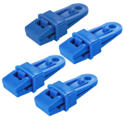 4 PIECE TARPAULIN CLIPS PACK PLASTIC EYELETS TENT TARPS CAMPING MARKET P49