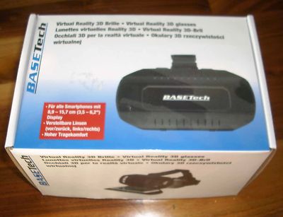 Basetech G-01 Schwarz Virtual Reality Brille, Neu (LB02)