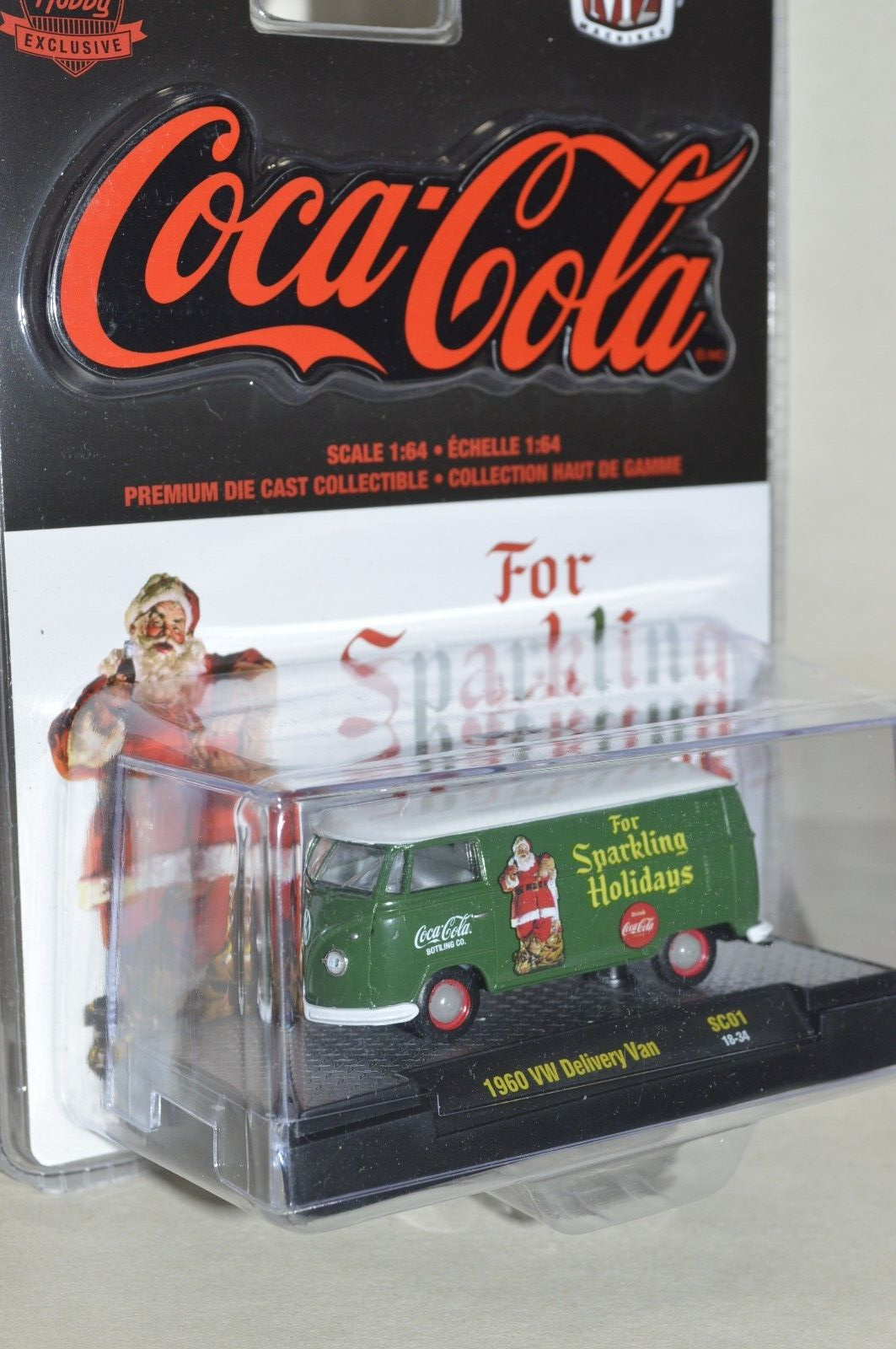 Christmas Holiday diescast vehicle M2 Coke Coca-Cola 1960 VW Delivery Van GREEN