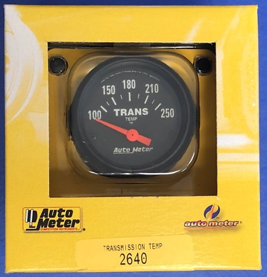 Auto Meter 2640 Z-Series Electric Transmission Temperature Gauge 100-250 2 1/16''