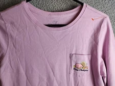 VINEYARD VINES HAPPY THANKSGIVING WOMEN'S L/S SHIRT PINK SMALL COTTON 3361
