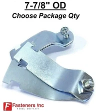 7-7/8" OD Steel Conduit Pipe Clamps for Unistrut Channel Strut Straps Zinc #4401