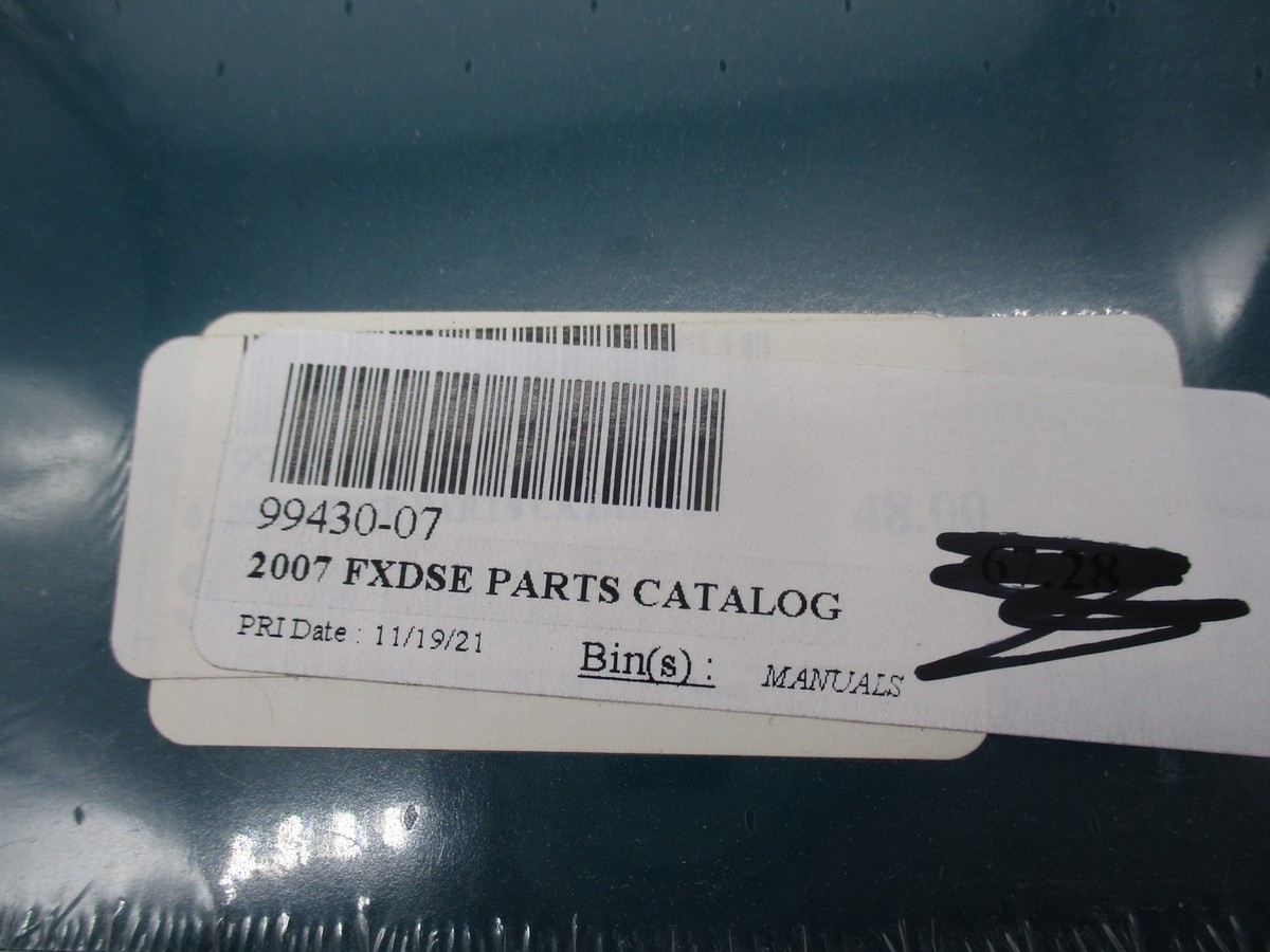 Harley Davidson Official Factory 2007 Super Glide FXDSE Parts