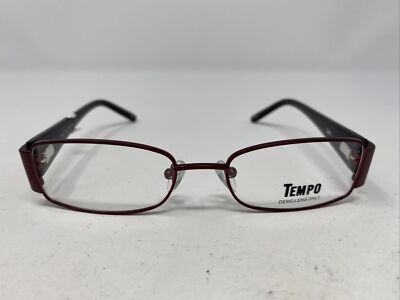 Tempo WM 1032 BU 50-17-135 Burgundy Metal Full Rim Eyeglasses Frame /S63