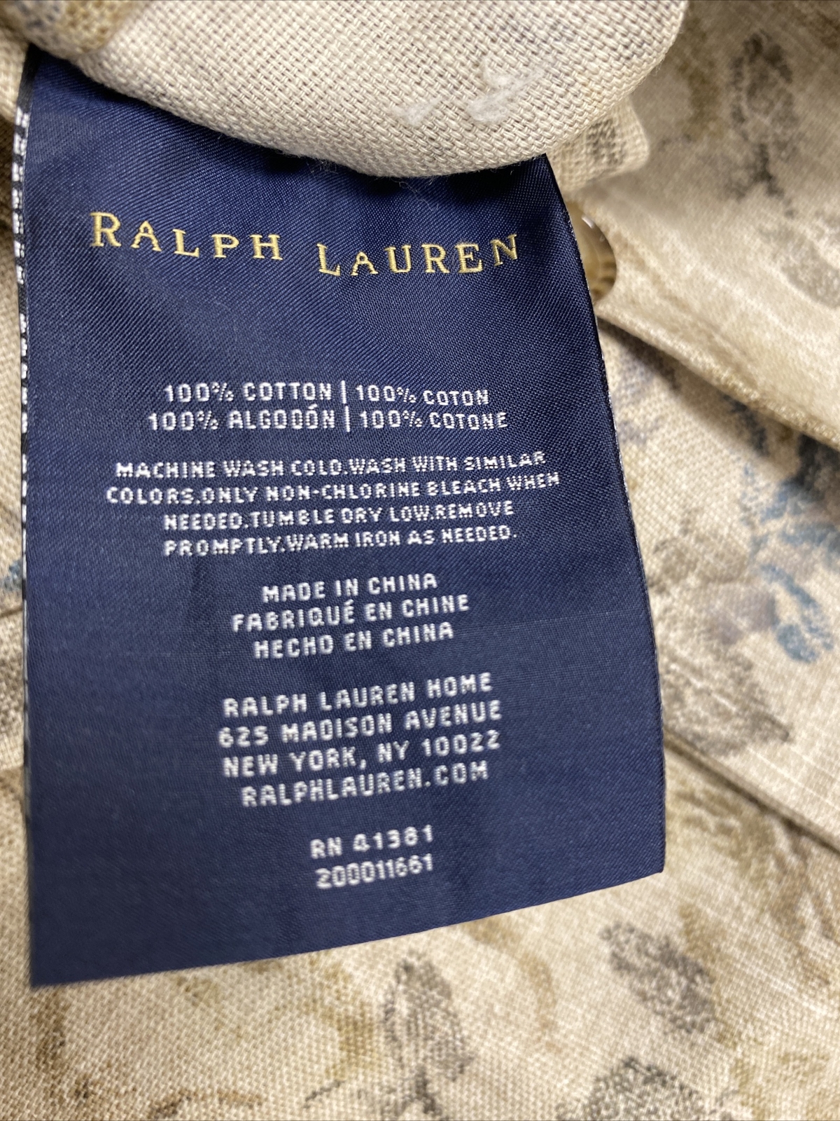 2 RALPH LAUREN Pillow Shams Standard/Queen NWOT eBay
