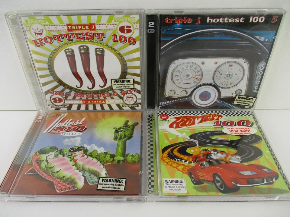 Triple J Hottest 100 1,2,3,4,5,6,7,8 ¡Lote a granel! Discos como nuevos!  CD enviado con pistas Foto 4 de 4