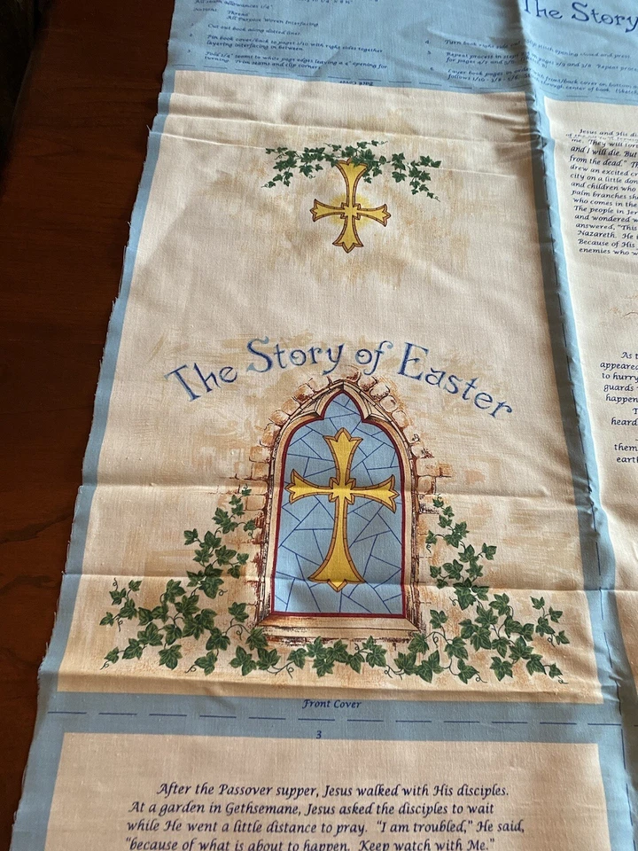 Panel de libro The Story of Easter by Fabric Traditions 1996 de colección corte y costura # 2473 Foto 4 de 4