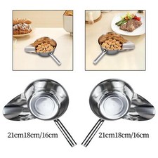Stainless Steel French Fry Scoop Popcorn Scoop for Chips Food Popcorn Nuts