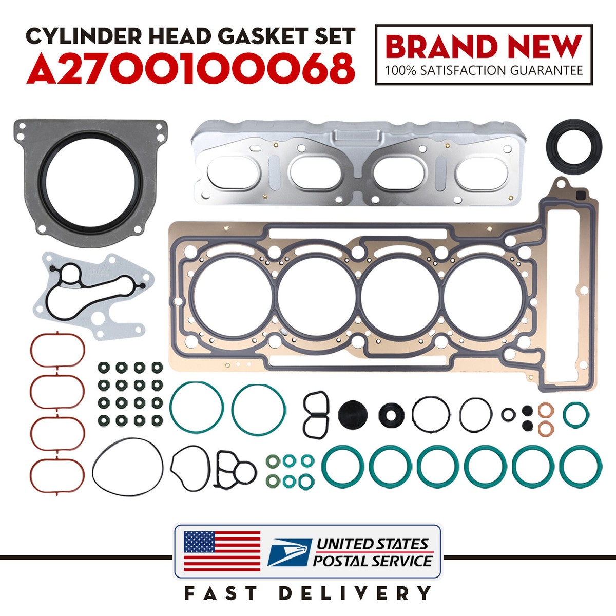 Fit For Mercedes-Benz W176 W246 C117 X156 Engine Cylinder Head