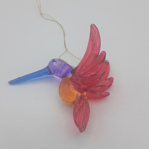 Colibríes Adornos de Navidad Colgantes Estatuillas de Vidrio 2" Multicolor Juego de 2 - Imagen 24 de 24