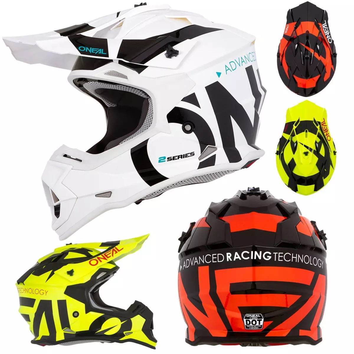 O'Neal 2SRS Slick Kinder Motocross Helm Enduro MX Kids Quad Cross Motorrad