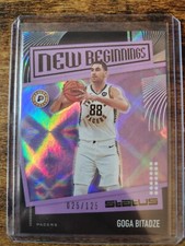 2019-20 Status Goga Bitadze New Beginnings White Diamonds Rookie RC 25/125 #7