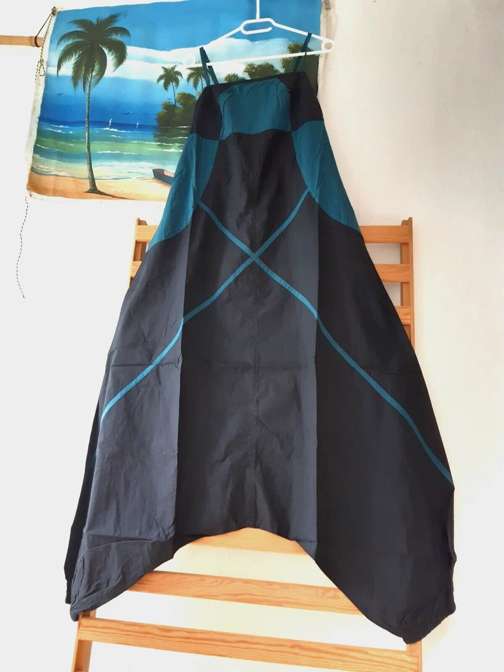 Nepal Jumpsuit Sarouel Ibiza Hippie FESTIVAL Haremshose Latzhose XXL 42 44 46 - Bild 4 von 4