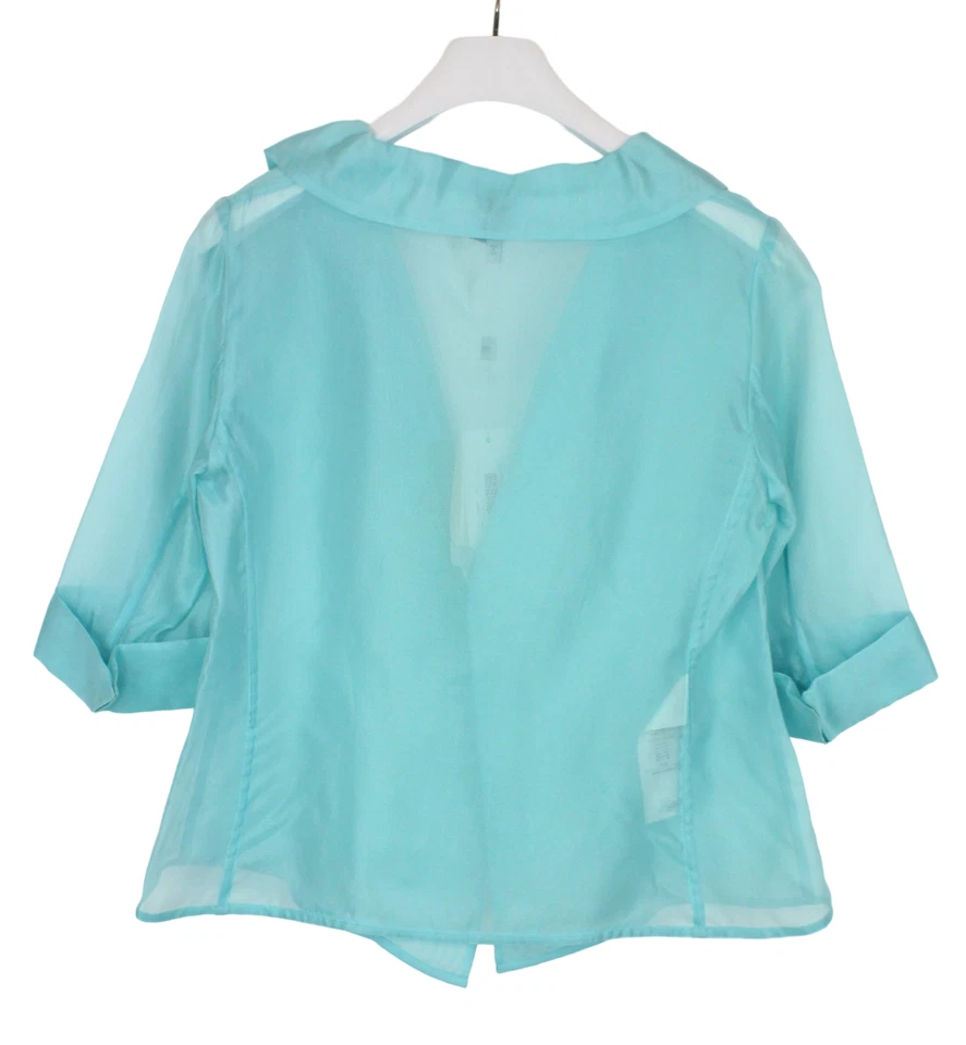 ARMANI COLLEZIONI Blazer женщин это 44 три четверти рукав шелк прозрачный - Изображение 2 из 4