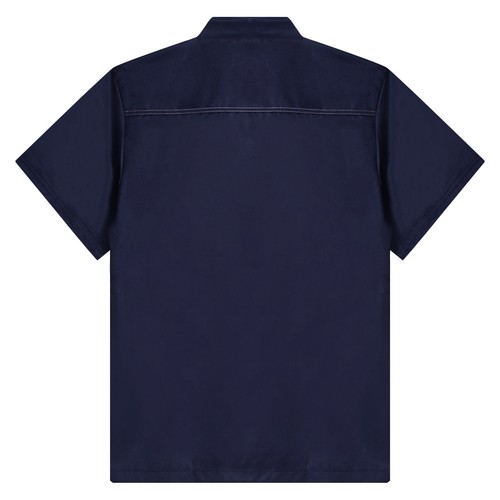 Unisex Chef Coat Double-Breast Short Sleeve Cook Jacket Kitchen Uniform Dress - Picture 112 of 140