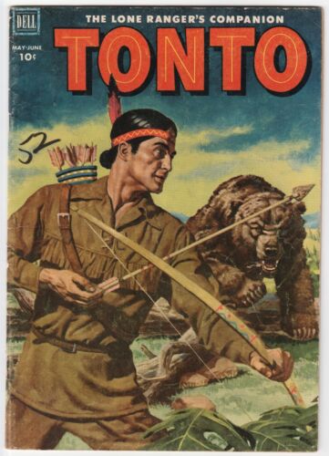 The Lone Ranger's Companion Tonto #5 May-June 1952 Dell Comics VG - Afbeelding 1 van 13