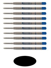 10 - MONTEVERDE Ballpoint Parker Style GEL Pen Refill - Fine Point - BLACK