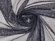 3-yards Black performance Mesh nylon fabric Material 60" wide