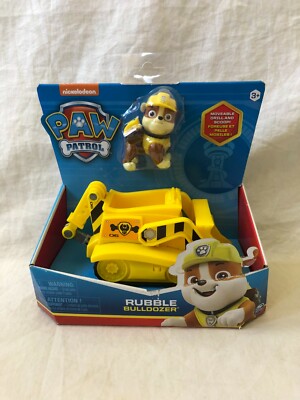 Paw Patrol Rubble Bulldozer Vehicle and Figure New