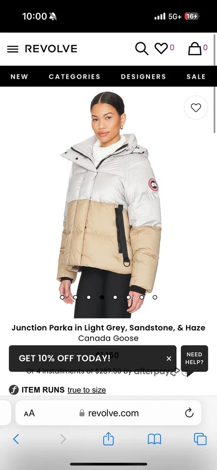 Parka Junction Canada Goose. Talla L (gris claro/arenisca) y XL (camuflaje). Foto 4 de 4