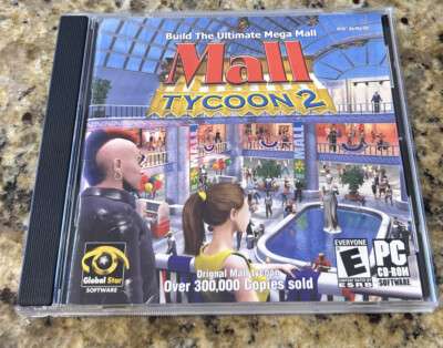 Mall Tycoon 2 (2004, Windows PC CD-ROM) Build the Ultimate Mega Mall - simulator