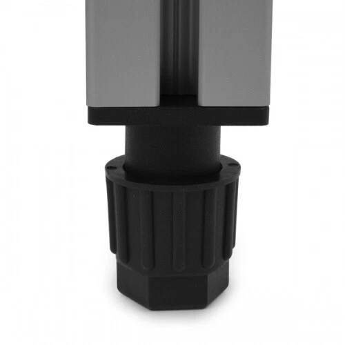 Stellfuß PA M8 + M12 höhenverstellbar Gerätefuß für Aluprofil 45x45 Nut 10 - Bild 1 von 4