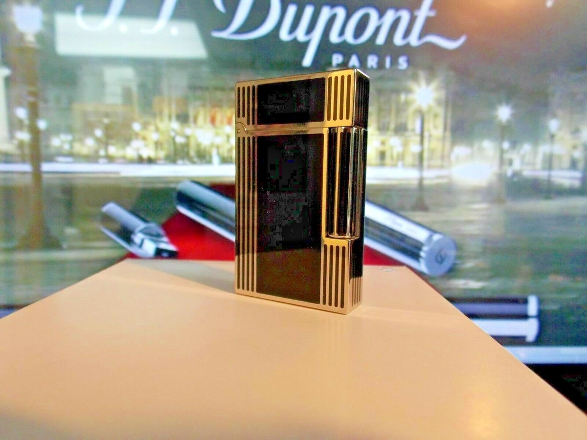 ST Dupont Ligne Line 2 Lighter Black Chinese Lacquer ping sound