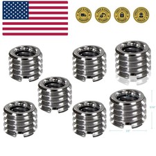 Metal 1/4 inch to 3/8 inch Tripod Thread Adapter, Easy Mount Convert Screw Ad...