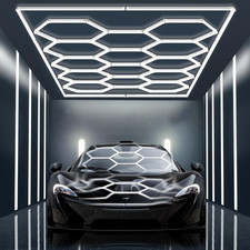 Ultra Bright Hexagon Garage Lights.720W 86400LM 6500K Hexagon LED Light Garages