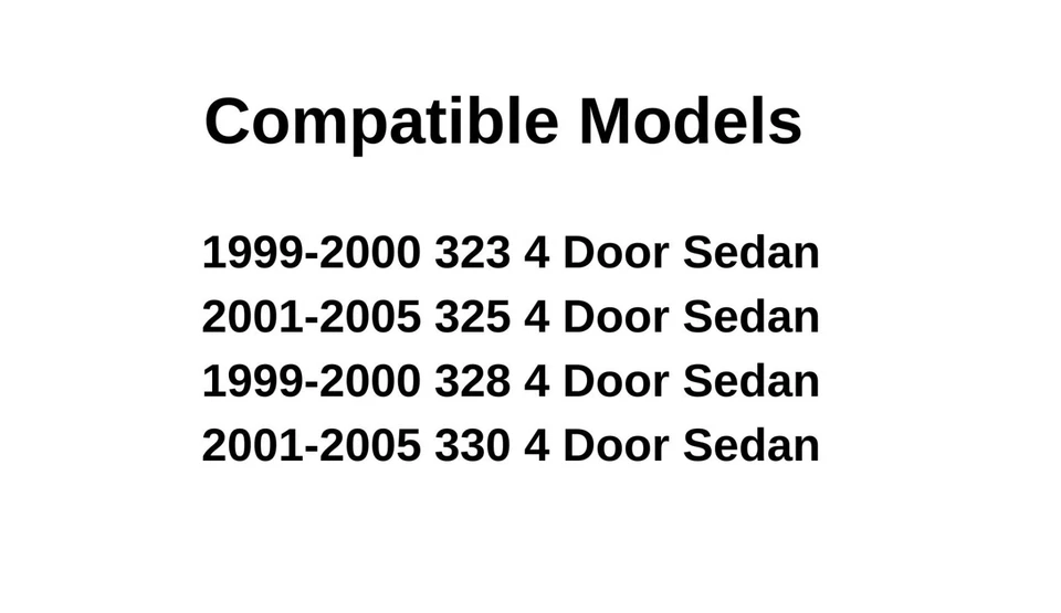 Fit 99-05 BMW 323i/325i/328i/330i Sedan Passenger Right Rear Vent Window Glass Foto 3 de 4