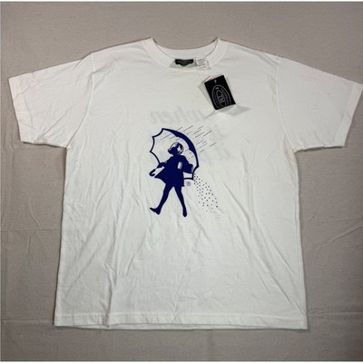Vintage 1997 Morton Salt Girl T-Shirt White Large When It Rains Eagle's Eye