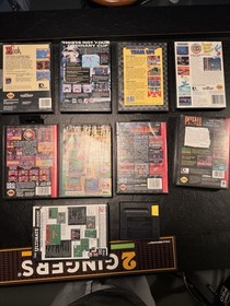 Sega Genesis Lot Of 10 Games: Sonic, Mortal Kombat, NBA Jam, Tiny Toons, Hook ++