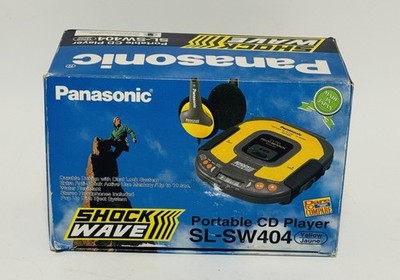 Panasonic Portable CD Player (SL-SW404) Yellow - w/Box - For Parts