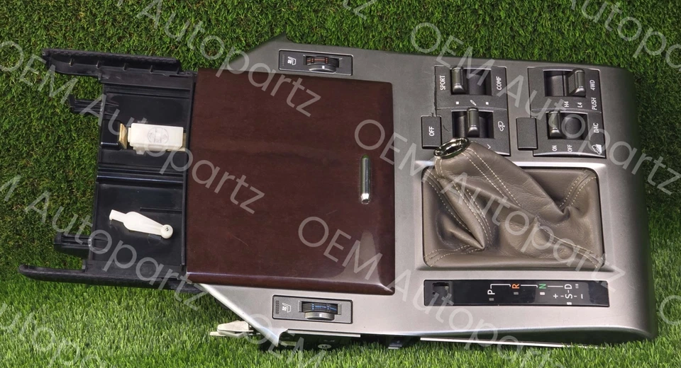 Bisel de palanca de cambios consola central Lexus GX460 14-19 con puerto USD e interruptores botones Foto 4 de 4