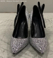 I.N.C Women Black Silvee Bow Rhinestone Pumps - US 9