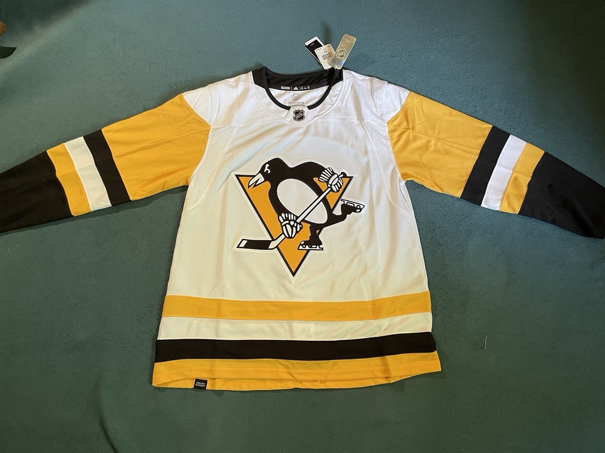 New Adidas Primegreen Pittsburgh Penguins white away jersey size