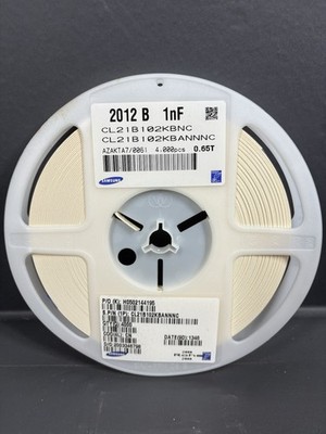 4000PCS Samsung CL21B102KBANNNC 1nF 50V X7R 0805 MLCC Ceramic Capacitor SMD