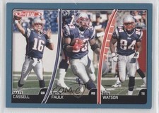 2007 Topps Total Blue Matt Cassel Kevin Faulk Ben Watson #412 0r5