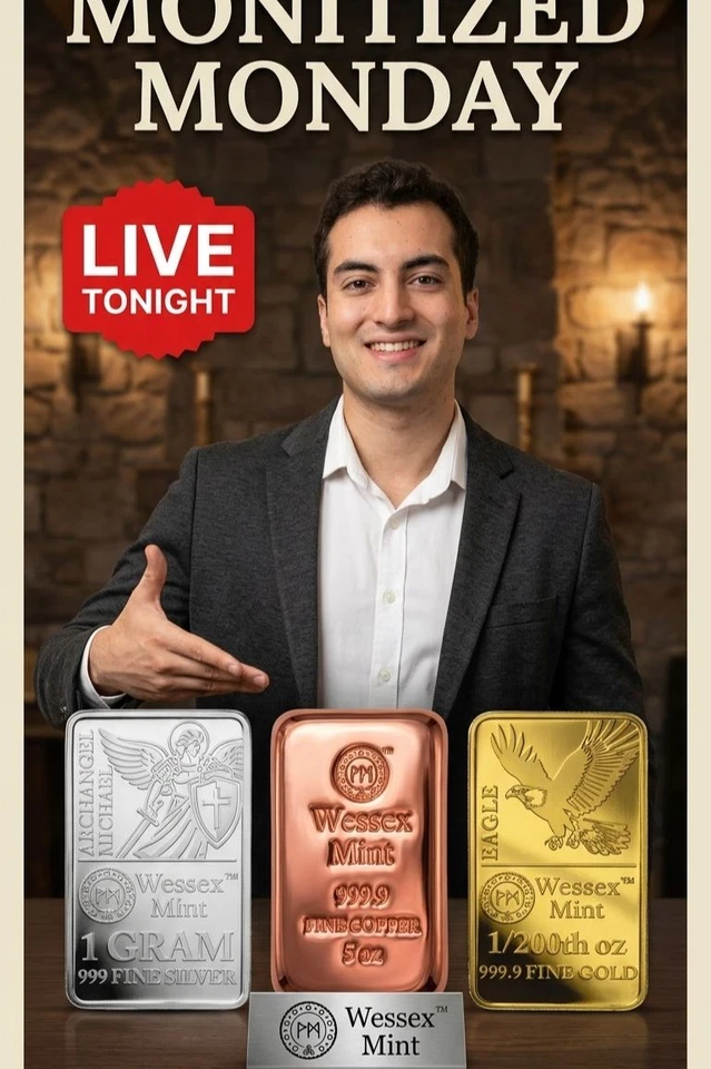 Wessex Mint Bullion Deals – Gold, Silver, Copper - Auctions starting at £2!