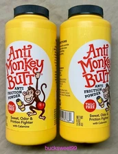 Anti Monkey Butt Anti-Friction Powder with Calamine - 6 oz - 2-PACK