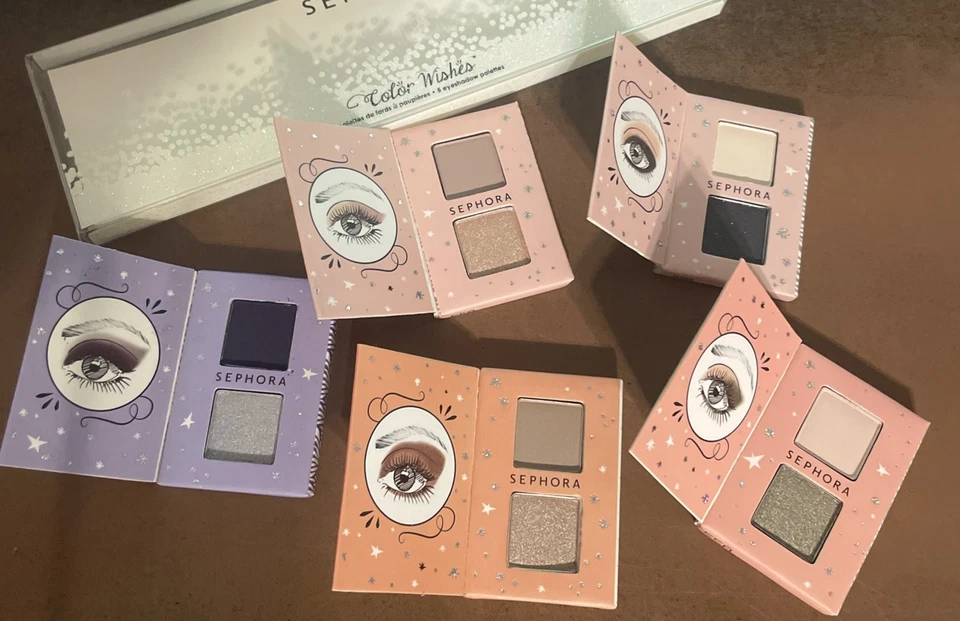 SEPHORA Color Wishes 5 Sombra de Ojos Mini Paletas Set Edición Limitada Nuevo en Caja Foto 2 de 4