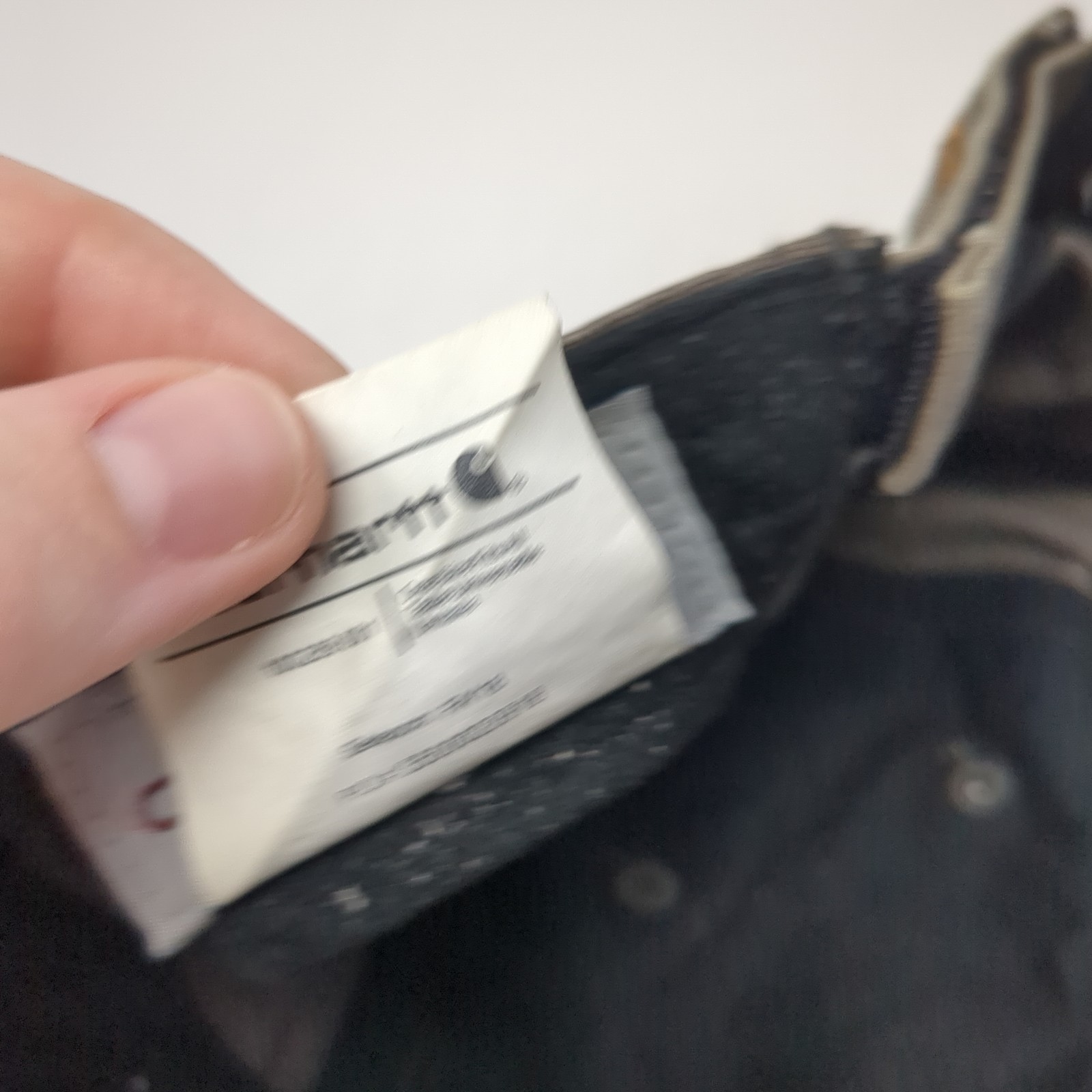 Carhartt Strapback Hat Solid Gray One Size Leathe… - image 10