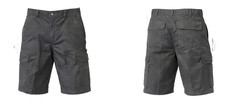 Iron Co. Mens Cargo Shorts Size 36 Black 98 Cotton/2 Spandex Preppy Dadcore