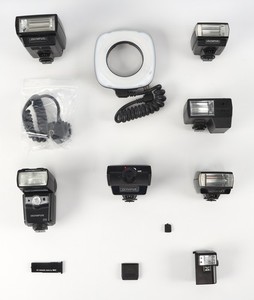 Lot of Assorted brands Flashes (Various Types) For Various Camera Models
